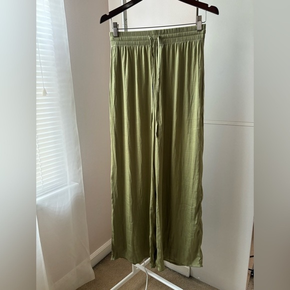 RACHEL Rachel Roy Pants - RACHEL Rachel Roy Khaki Wide-Leg Pants